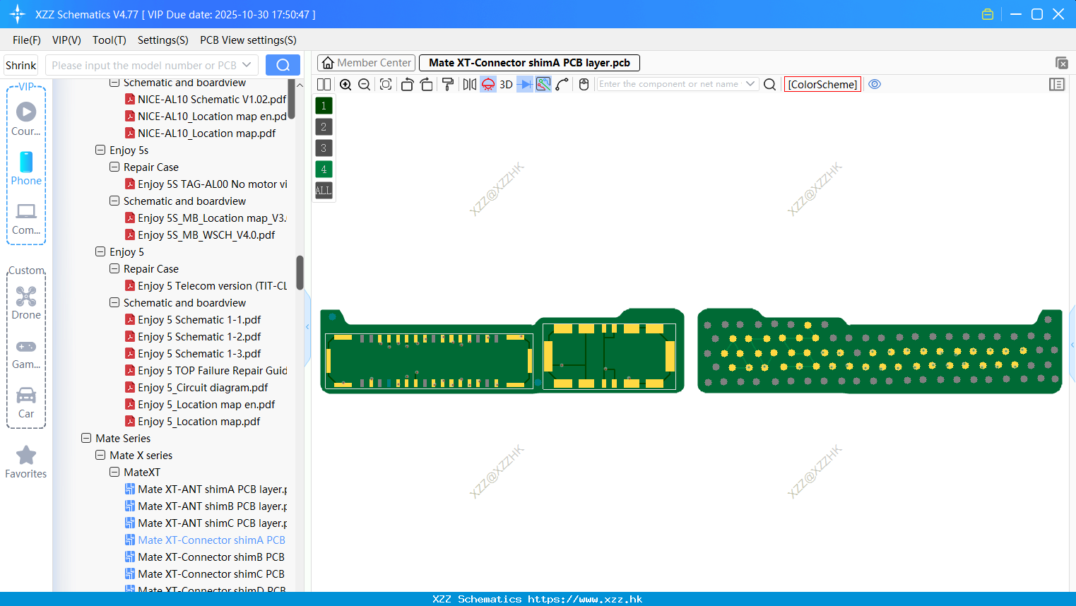Huawei Mate XT-Connector ShimA PCB Layer